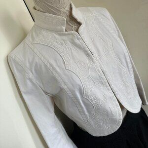 Vintage Jeans Votre Nom Embroidered Cropped Jacket Sz 6